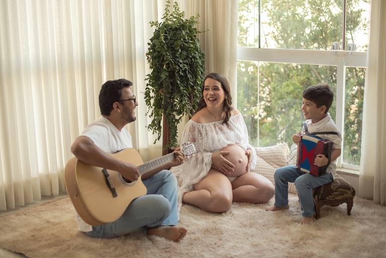 ensaio gestante estúdio