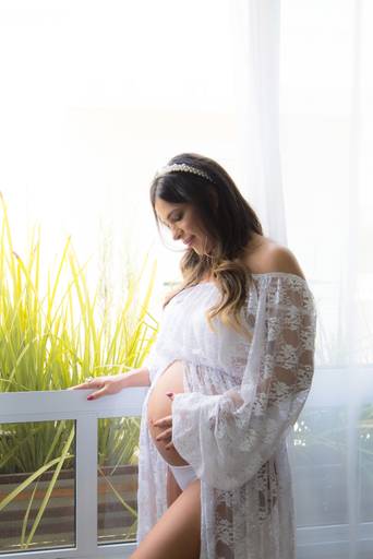 ensaio gestante estúdio