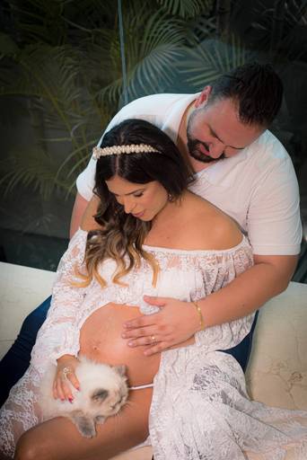 ensaio gestante estúdio