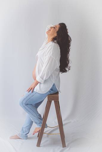 Ensaio gestante estúdio