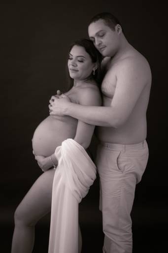 ensaio gestante estúdio