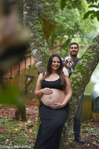 ensaio gestante com Pets