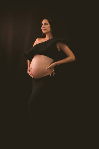 ensaio gestante estúdio