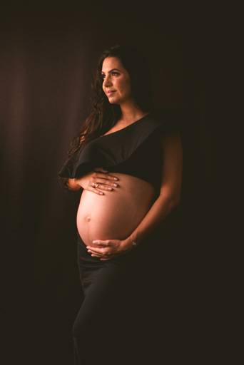 ensaio gestante estúdio