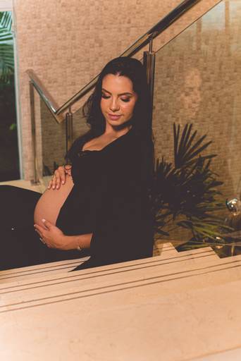 ensaio gestante estúdio