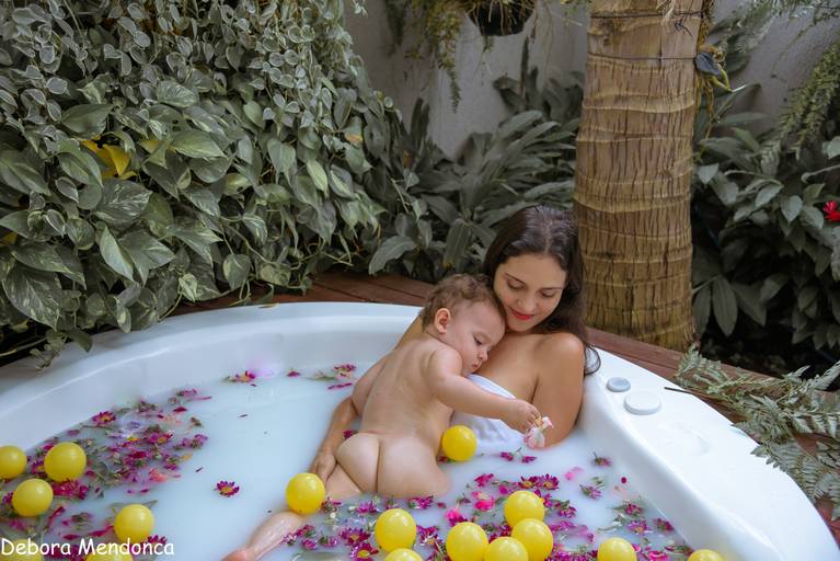 Helena ensaio Bath Milk 1 ano