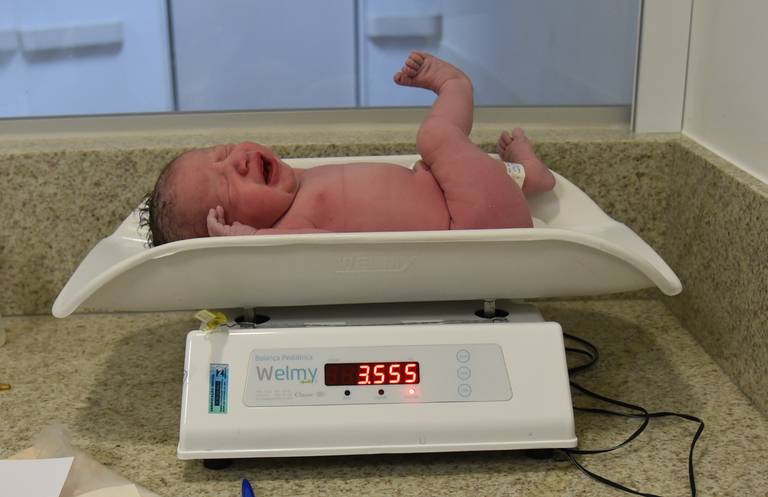 Foto de parto chegada Lais