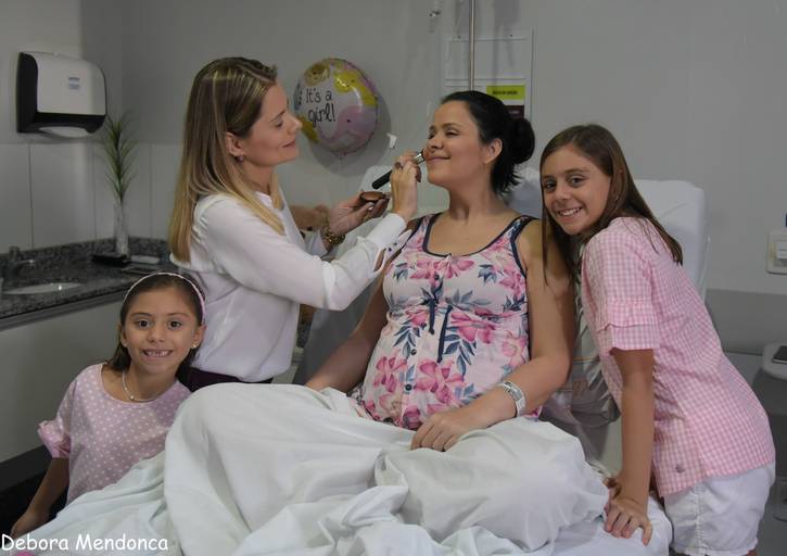 Foto parto chegada Alice