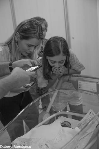 Foto parto chegada Alice