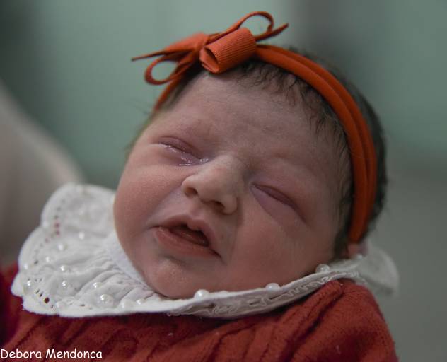 Foto parto chegada Alice