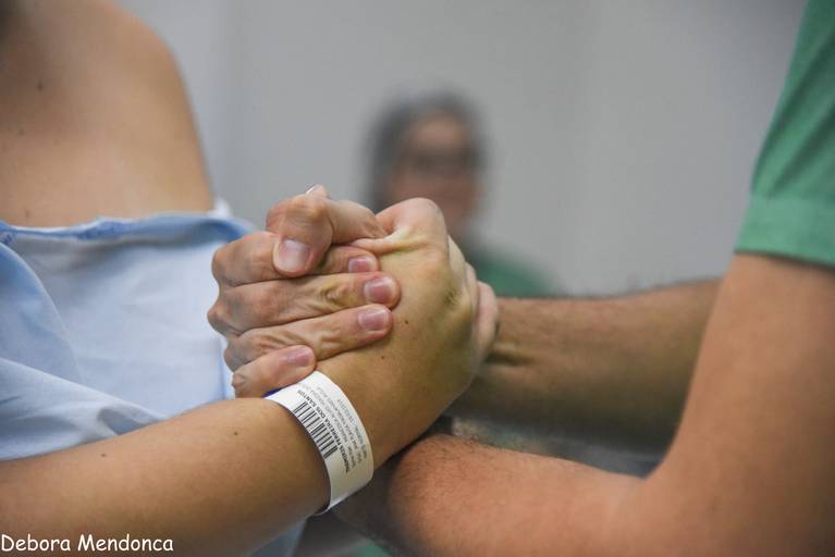 Foto de parto chegada do Enzo