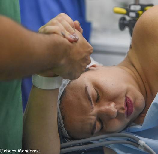 Foto de parto chegada do Enzo