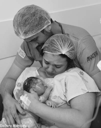 Foto de parto chegada  do Enzo