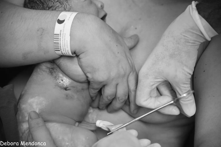 Foto de parto chegada do Enzo