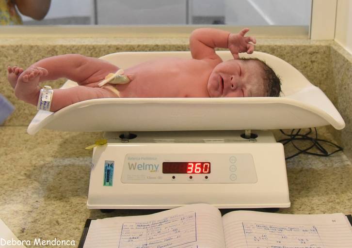 Foto de parto chegada de Enzo