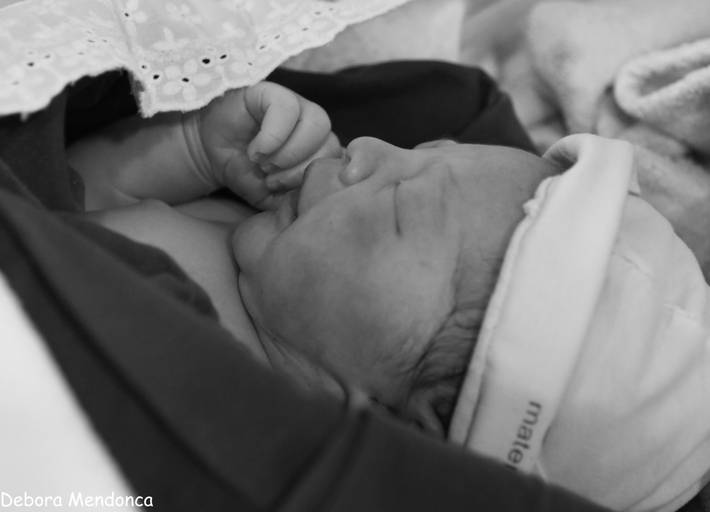 Foto parto chegada Arthur