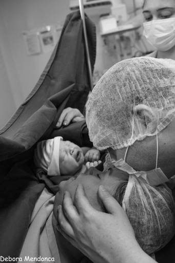 Foto parto chegada Arthur