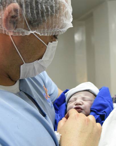 Foto de parto chegada Arthur