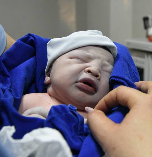 Foto de parto chegada Arthur