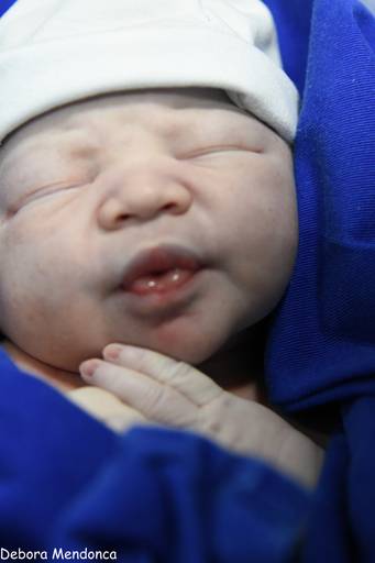 Foto parto chegada Arthur