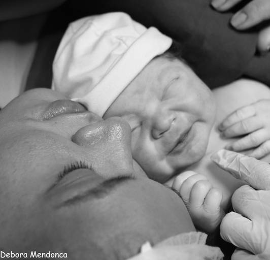 Foto parto chegada Arthur