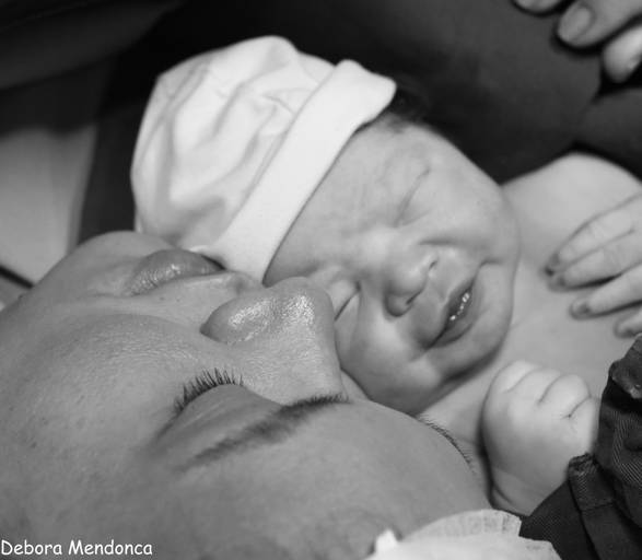 Foto parto chegada Arthur