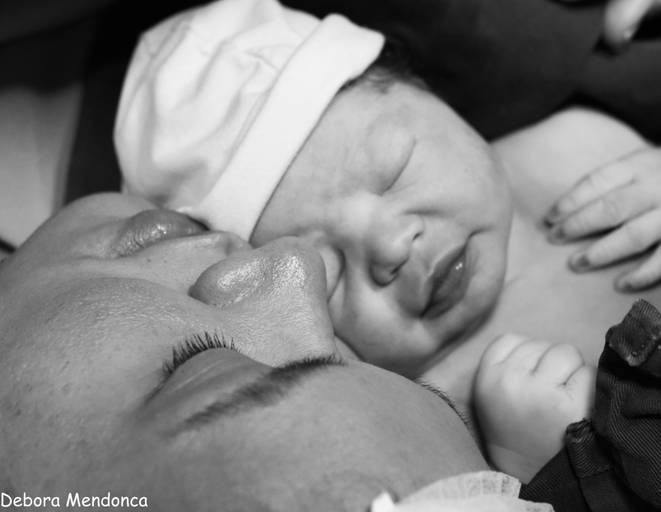 Foto parto chegada Arthur