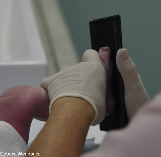 Foto parto chegada Arthur