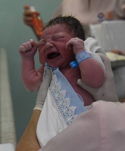 Foto de parto chegada Arthur