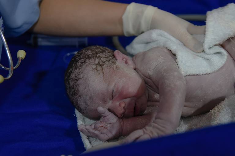 Foto de parto chegada Bejamin