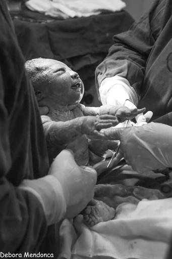 Foto de parto  chegada Vitoria