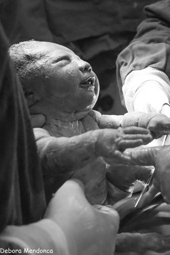 Foto de parto chegada Vitoria