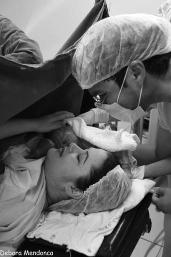 Foto de parto chegada Vitoria