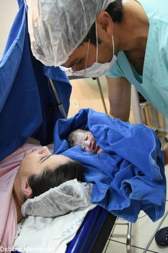 Foto de parto chegada Vitoria