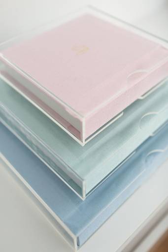 álbum caixa de acrílico