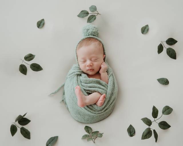 luz do sol fotografia newborn