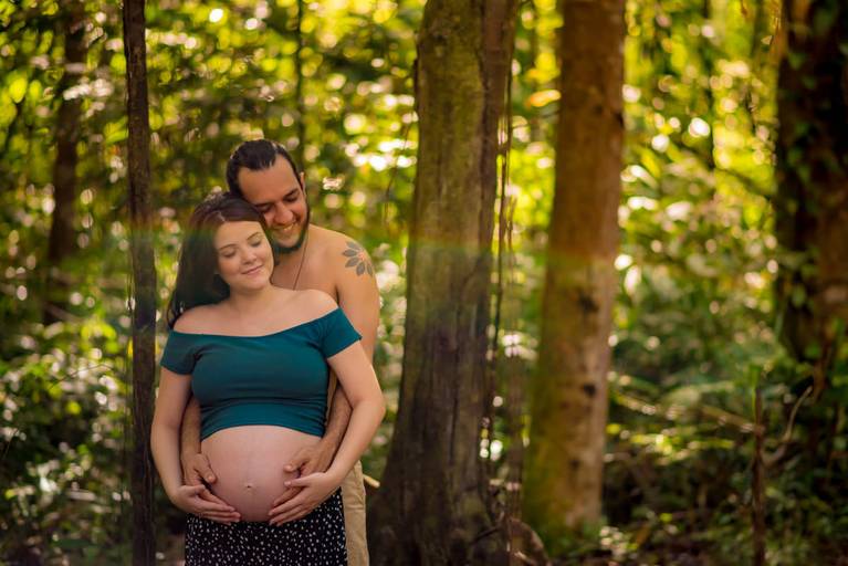 gestante Laís e Diego à espera do Vicente - book de grávida em Belém