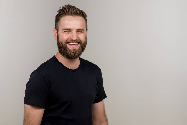 retrato em estúdio do empresário