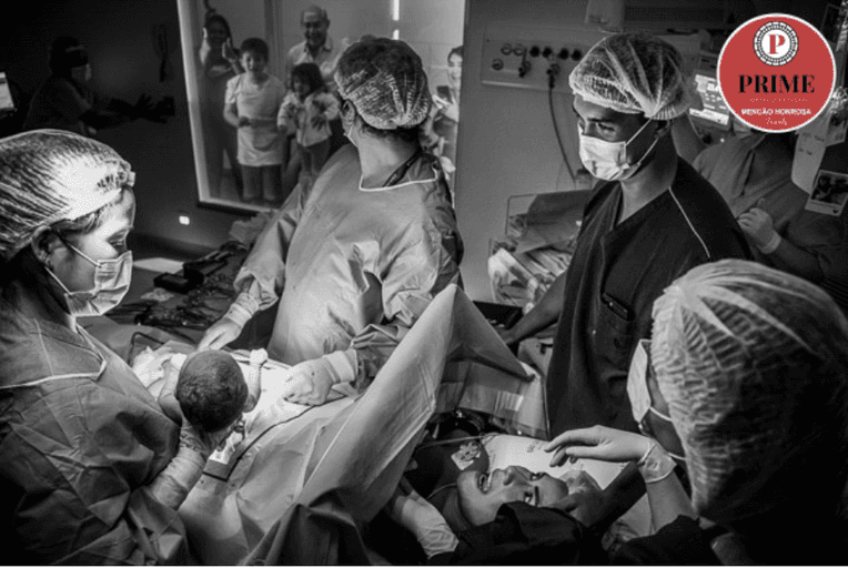 fotografia de parto cesarea