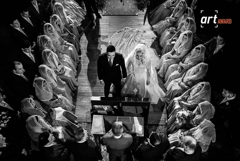 cerimônia vista de cima