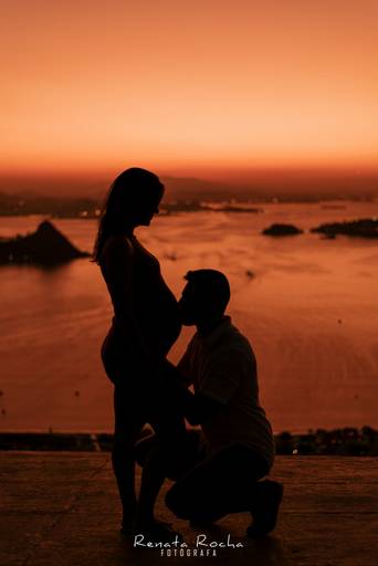 ensaio gestante pôr do sol Bosque dos Eucaliptos Parque da Cidade Niterói