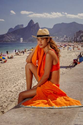 Shooting de moda praia toalhas atlantica rio de janeiro ipanema verao fotografo paulohlima