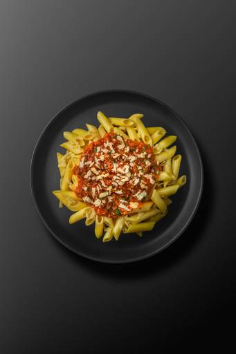 fotografia de culinária de prato de macarrão para restaurante em são paulo