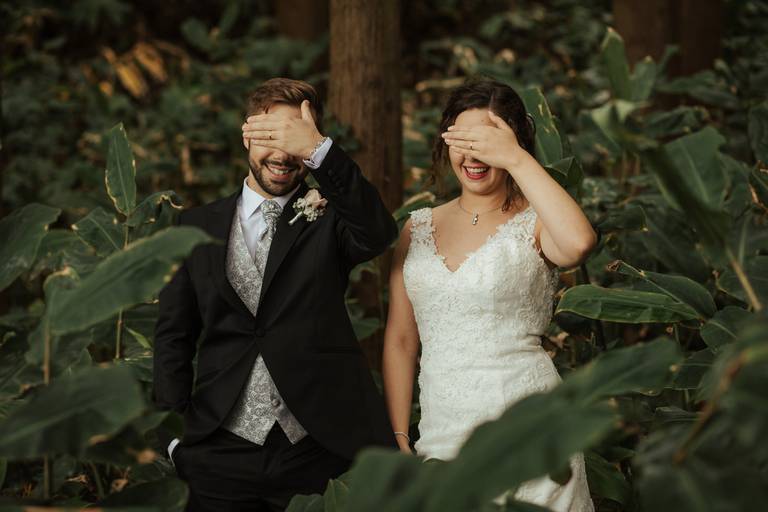 noivos nas conteiras 