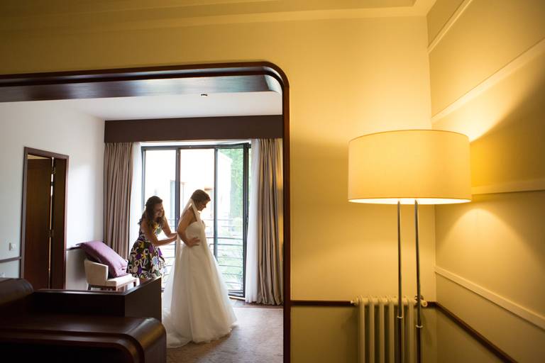 preparação da noiva no casamento que foi celebrado terra nostra em são miguel açores