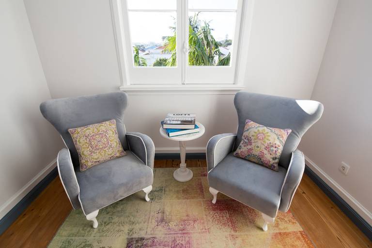 Zona de Leitura na Casa das Palmeiras 