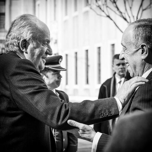 Rei Juan Carlos e Marcelo Rebelo de Sousa