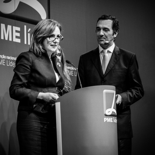 Fátima Campos Ferreira e Júlio Magalhães, apresentadores