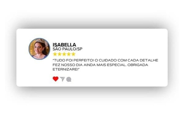 Depoimento da Isabella sobre a Eternizare Produtora