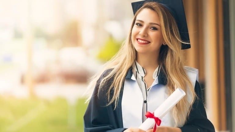 Formanda sorrindo com diploma - Eternizare Produtora